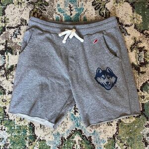 UConn Gray Athletic Shorts with Relaxed Fit